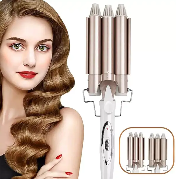 Rizador de pelo profesional 3 tubos Rizador de pelo profesional 3 tubos