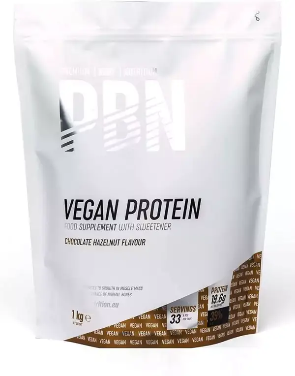 1Kg Paquete de proteínas para veganos Chocolate con Avellanas 1Kg Paquete de proteínas para veganos Chocolate con Avellanas
