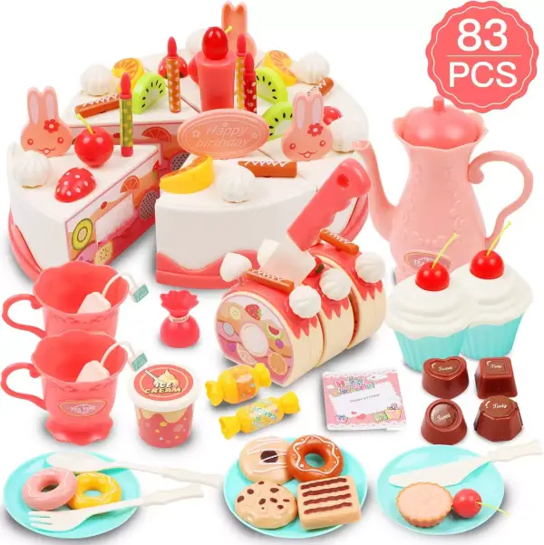 Juego de tartas para niños 83 piezas Juego de tartas para niños 83 piezas