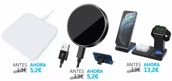 Cargador inalámbrico 15W USB Cargador inalámbrico 15W USB