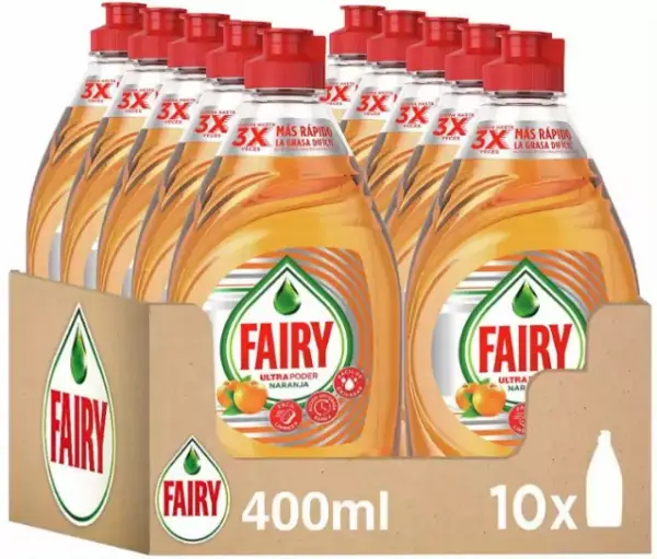 Mega Pack Fairy Ultra Poder Lavavajillas a Mano 10x400ml Mega Pack Fairy Ultra Poder Lavavajillas a Mano 10x400ml