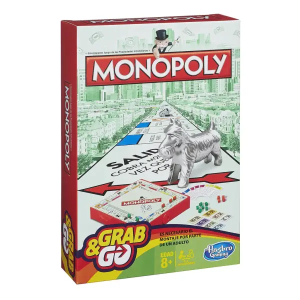 Monopoly de viaje Grab & Go Monopoly de viaje Grab & Go