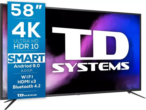 SmartTV TD Systems 58" UHD 4K AndroidTV SmartTV TD Systems 58" UHD 4K AndroidTV