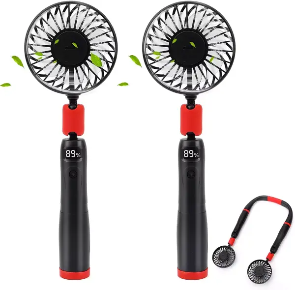 Ventilador portátil 2en1 para cuello o individuales Ventilador portátil 2en1 para cuello o individuales