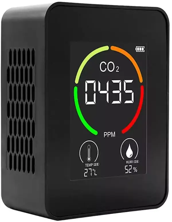 Detector de CO2 + termómetro + higrómetro Detector de CO2 + termómetro + higrómetro