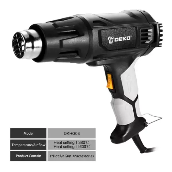 Pistola de calor Deko 2000W Pistola de calor Deko 2000W