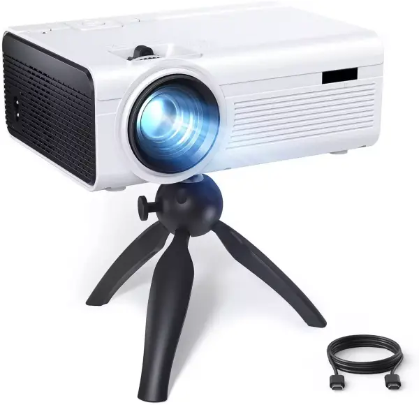 Mini proyector portátil + trípode Mini proyector portátil + trípode