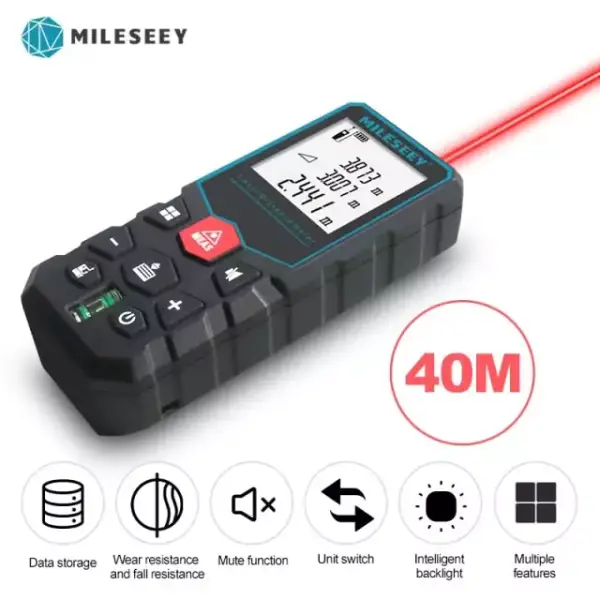 Medidor Láser Mileseey 40m Medidor Láser Mileseey 40m