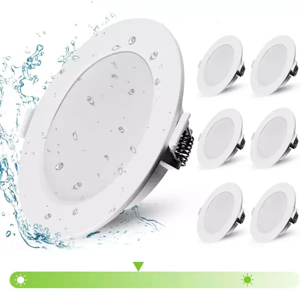 Pack 6 focos empotrables 6W 500lm Pack 6 focos empotrables 6W 500lm