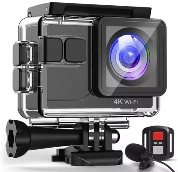 Cámara Deportiva WiFi 4K 20MP + 2 Baterías + Accesorios Cámara Deportiva WiFi 4K 20MP + 2 Baterías + Accesorios