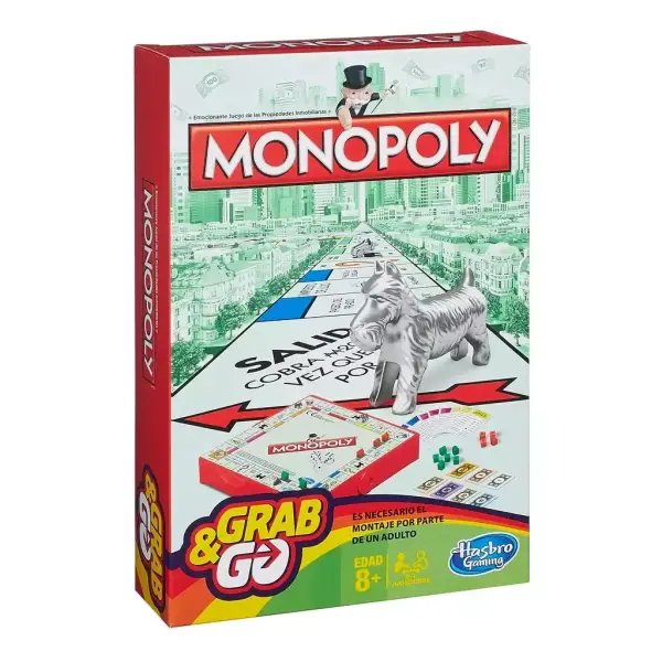 Monopoly de viaje Grab & Go Monopoly de viaje Grab & Go
