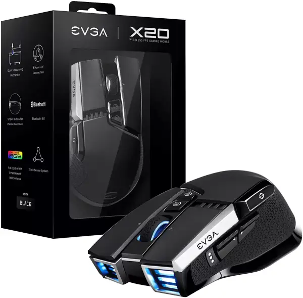Ratón Gaming EVGA X20 Wireless Ratón Gaming EVGA X20 Wireless