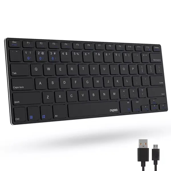 Teclado multidispositivo Bluetooth Rapoo E6080 Teclado multidispositivo Bluetooth Rapoo E6080