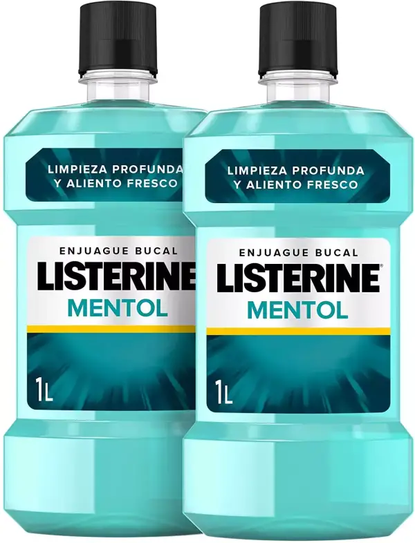 Pack de 2 Listerine Enjuague Bucal de 1L Pack de 2 Listerine Enjuague Bucal de 1L