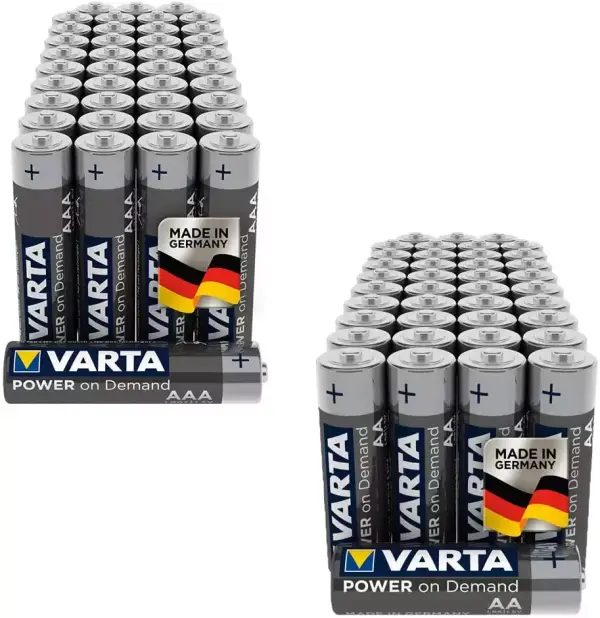 Pack de pilas alcalinas Varta 40 AA + 40 AAA Pack de pilas alcalinas Varta 40 AA + 40 AAA