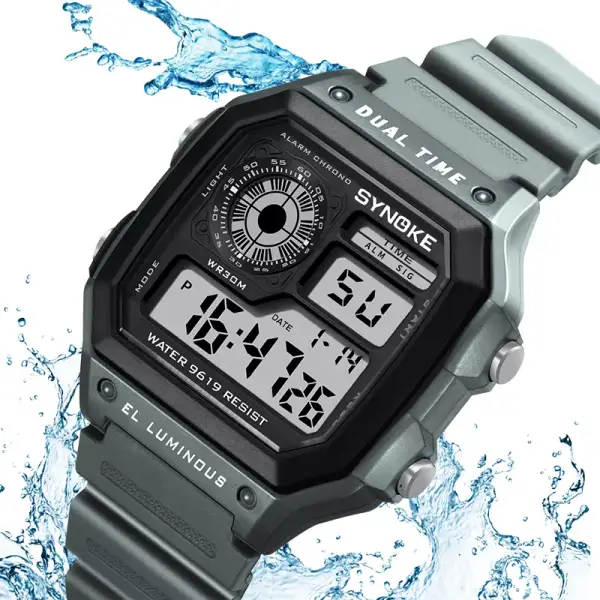 SYNOKE Reloj deportivo digital SYNOKE Reloj deportivo digital