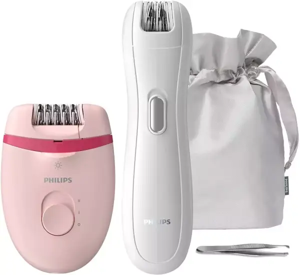 Depiladora compacta Philips Satinelle Essential + minidepiladora Depiladora compacta Philips Satinelle Essential + minidepiladora