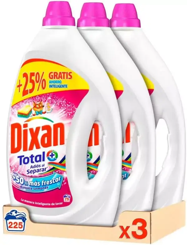 Dixan Detergente Líquido - Pack de 3x75D Dixan Detergente Líquido - Pack de 3x75D