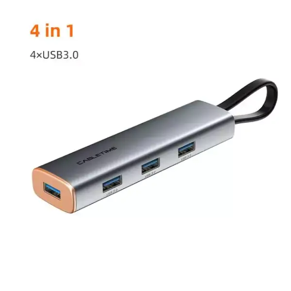 HUB 4 en 1 USB-C Cabletime HUB 4 en 1 USB-C Cabletime