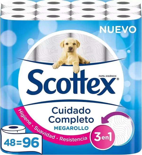 48 Megarollos de Papel Higiénico Scottex 48 Megarollos de Papel Higiénico Scottex
