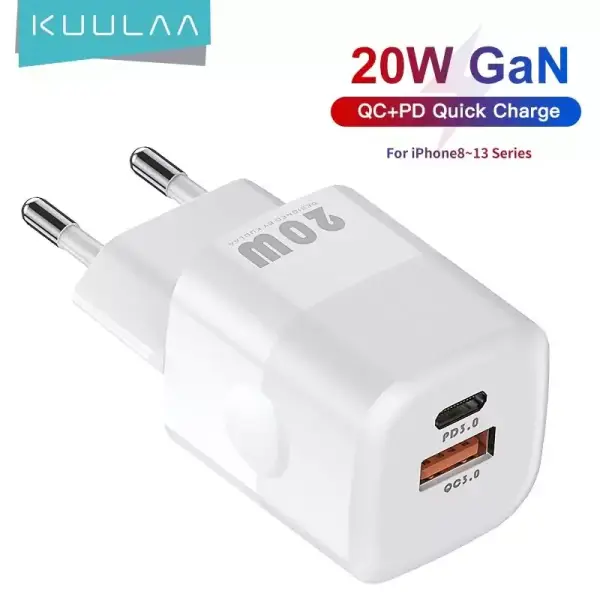 KUULAA cargador GaN PD de 20W KUULAA cargador GaN PD de 20W