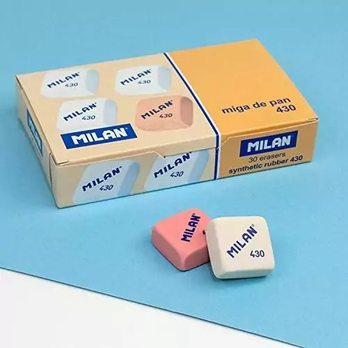 Caja de 30 gomas de borrar Milan 430 Caja de 30 gomas de borrar Milan 430