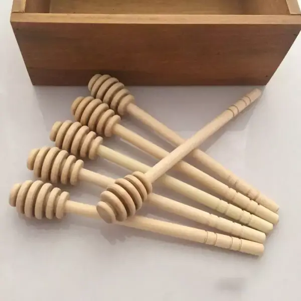 2 Cucharas de madera para miel 2 Cucharas de madera para miel