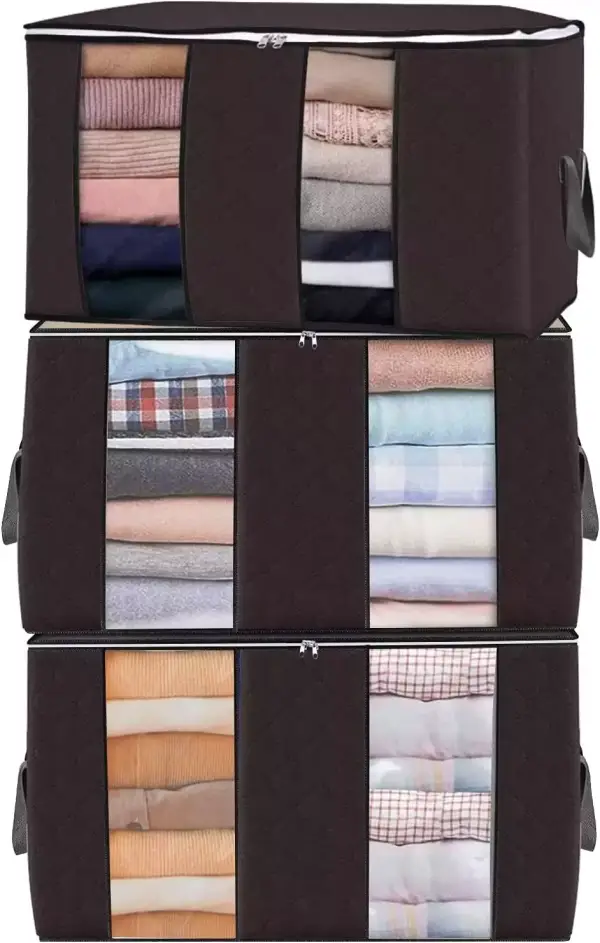 Pack 3 bolsas de almacenamiento para ropa Pack 3 bolsas de almacenamiento para ropa