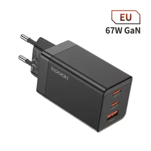 Cargador USB-C PD 67W Toocki Cargador USB-C PD 67W Toocki