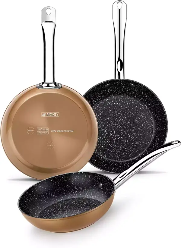 Set de 3 Sartenes Monix Copper Set de 3 Sartenes Monix Copper
