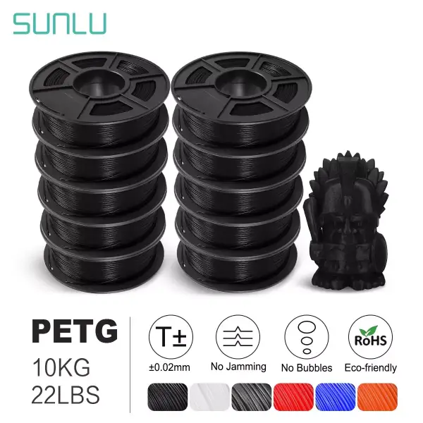 10KG Filamento PETG Sunlu 10KG Filamento PETG Sunlu
