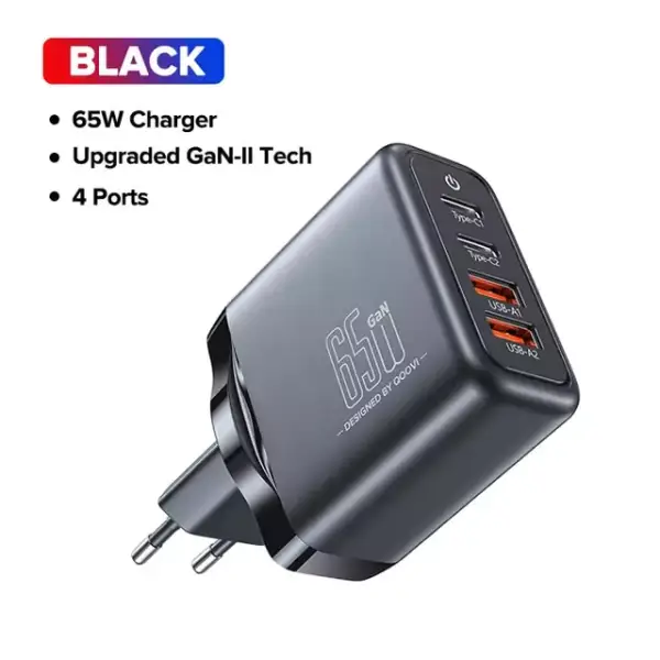 Cargador GaN 65W 4xUSB Cargador GaN 65W 4xUSB