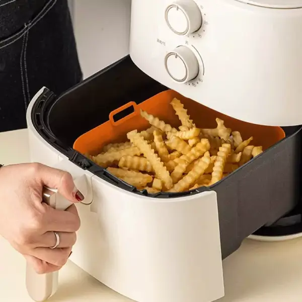Bandeja de silicona reutilizable para airfryer Bandeja de silicona reutilizable para airfryer