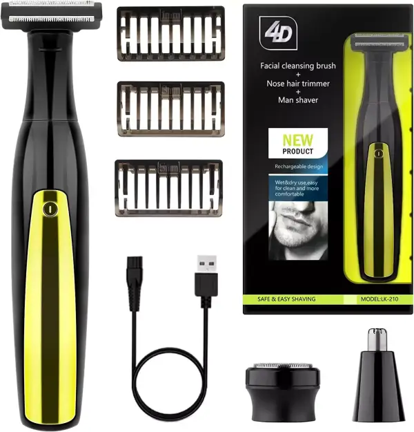 Recortador de Barba inalámbrico + 3 Peines + Accesorios Recortador de Barba inalámbrico + 3 Peines + Accesorios