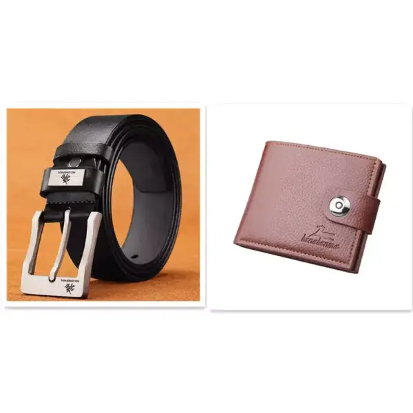 Conjunto de billetera + Cinturón para hombre Conjunto de billetera + Cinturón para hombre