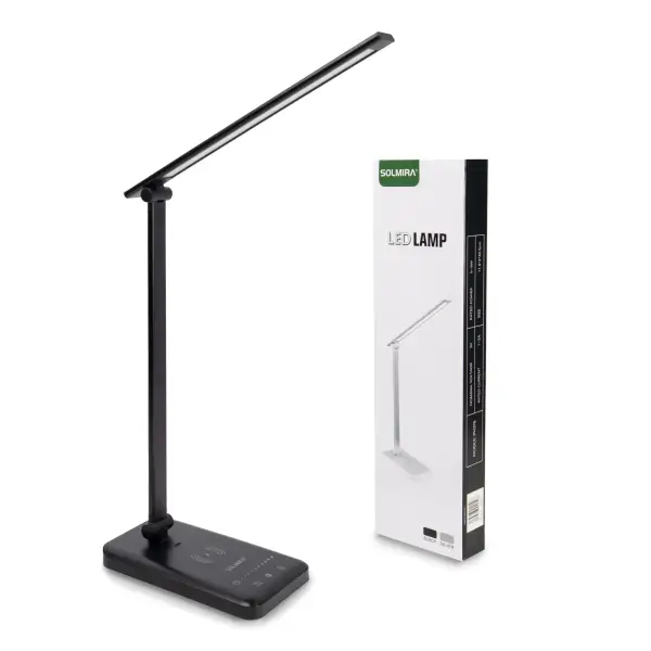 Lámpara LED de Escritorio con Cargador Inalámbrico, Lámpara LED de Escritorio con Cargador Inalámbrico,