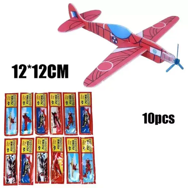 10x Avión planeador volador de espuma 3D 10x Avión planeador volador de espuma 3D