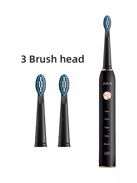 Cepillo de dientes eléctrico sónico + 3 cabezales Cepillo de dientes eléctrico sónico + 3 cabezales