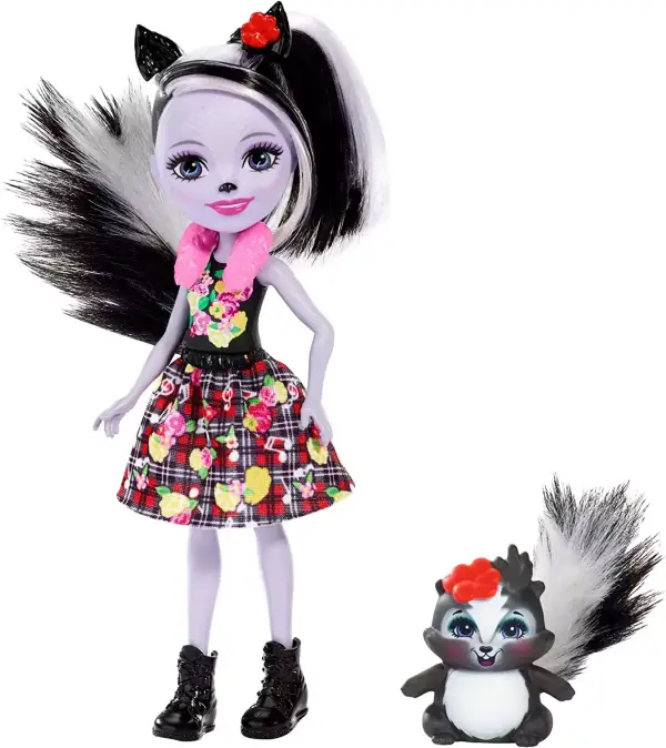 Muñeca y mascota Sage Skunk y Caper Enchantimals Muñeca y mascota Sage Skunk y Caper Enchantimals