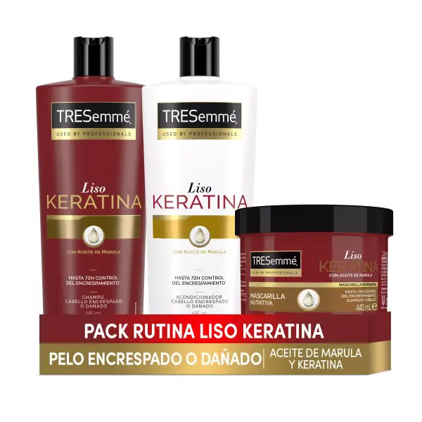 TRESemmé Pack rutina liso keratina TRESemmé Pack rutina liso keratina