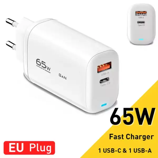 Cargador Essager 2x USB 65W Cargador Essager 2x USB 65W