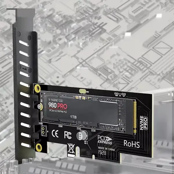 Extensor y adaptador NVMe 4.0 para PCIe Extensor y adaptador NVMe 4.0 para PCIe