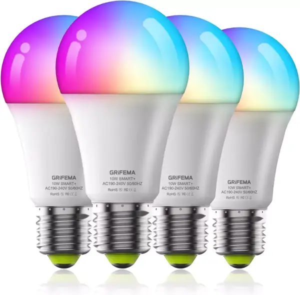 Pack 4 Bombillas E27 WiFi RGBWW compatible Alexa y Google Pack 4 Bombillas E27 WiFi RGBWW compatible Alexa y Google