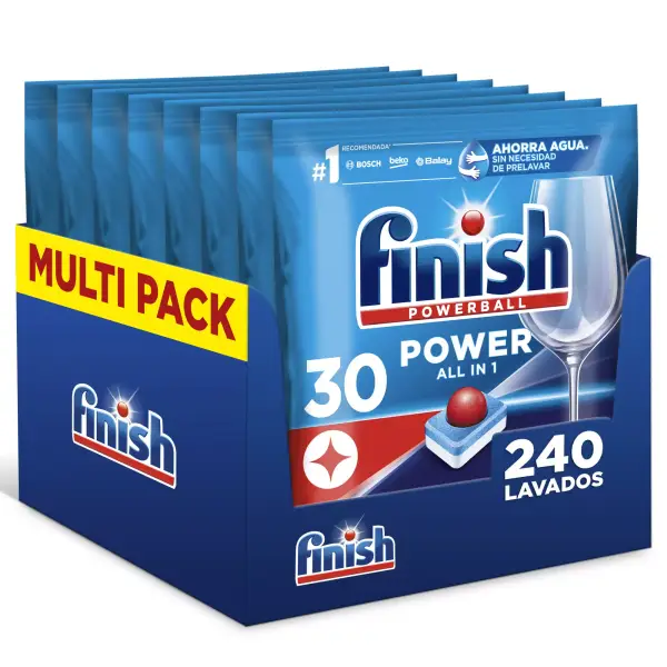 240 Pastilla de lavavajillas Finish Powerball All in 1 Max 240 Pastilla de lavavajillas Finish Powerball All in 1 Max