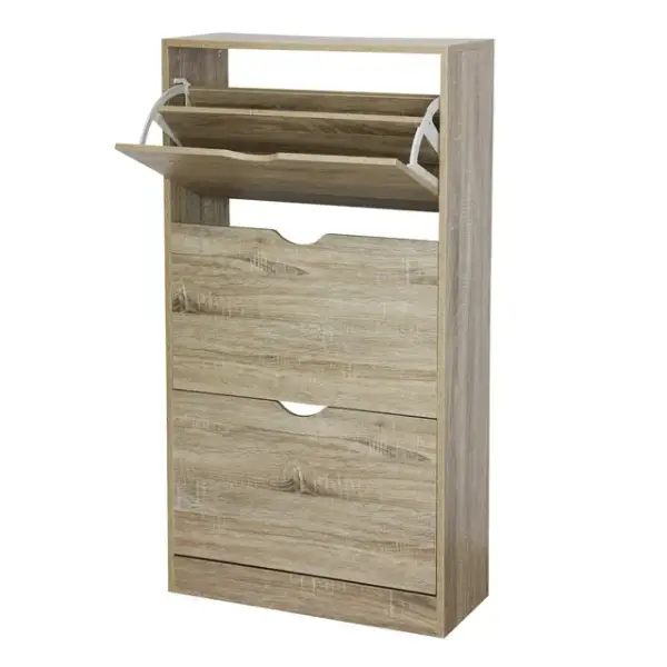 Zapatero de madera con 3 puertas Starley Zapatero de madera con 3 puertas Starley