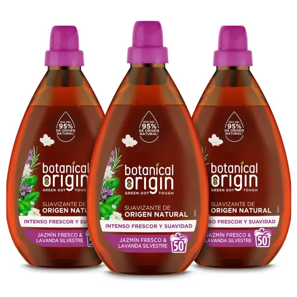 3x Suavizantes Botanical Origin Jazmín y Lavanda 3x Suavizantes Botanical Origin Jazmín y Lavanda