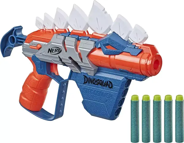 Lanzador de Dardos Nerf DinoSquad Stegosmash + 5 dardos Lanzador de Dardos Nerf DinoSquad Stegosmash + 5 dardos