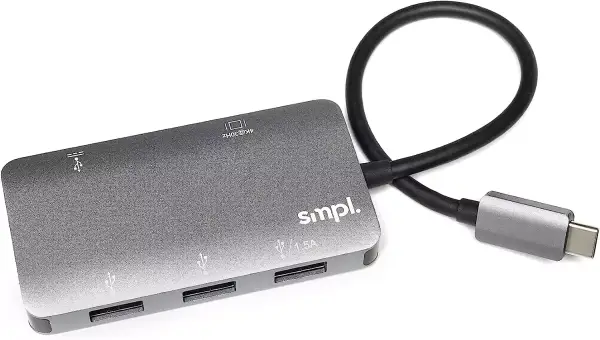 Hub USB-C 5 en 1 a HDMI Smpl PD 100W Hub USB-C 5 en 1 a HDMI Smpl PD 100W