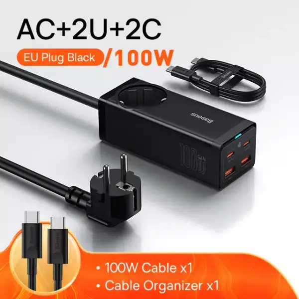Cargador de escritorio Baseus GaN3 Pro 100W Cargador de escritorio Baseus GaN3 Pro 100W