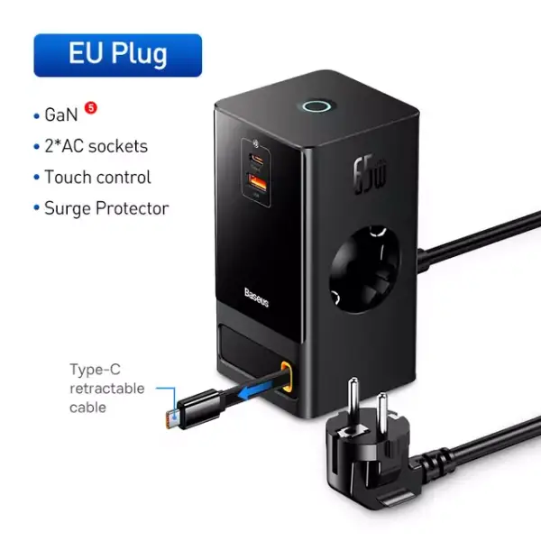 Cargador de escritorio Baseus 65W Cargador de escritorio Baseus 65W